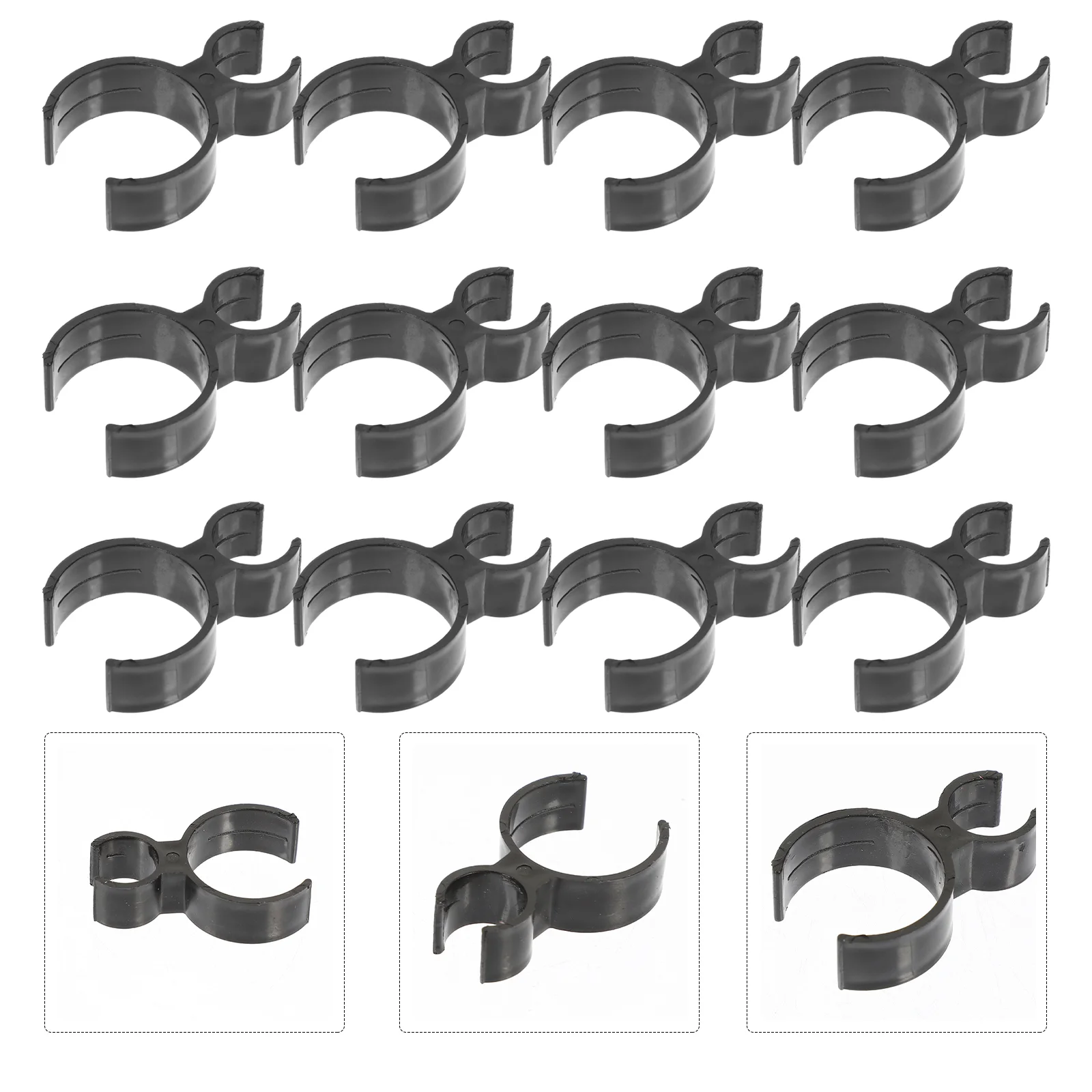 

15Pcs Bottle Clips Triple Holders Bottle Holder Safety Clips for Black
