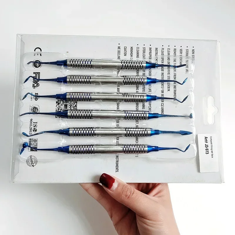 6 шт. стоматологическая композитная смола шпатель инструменты набор