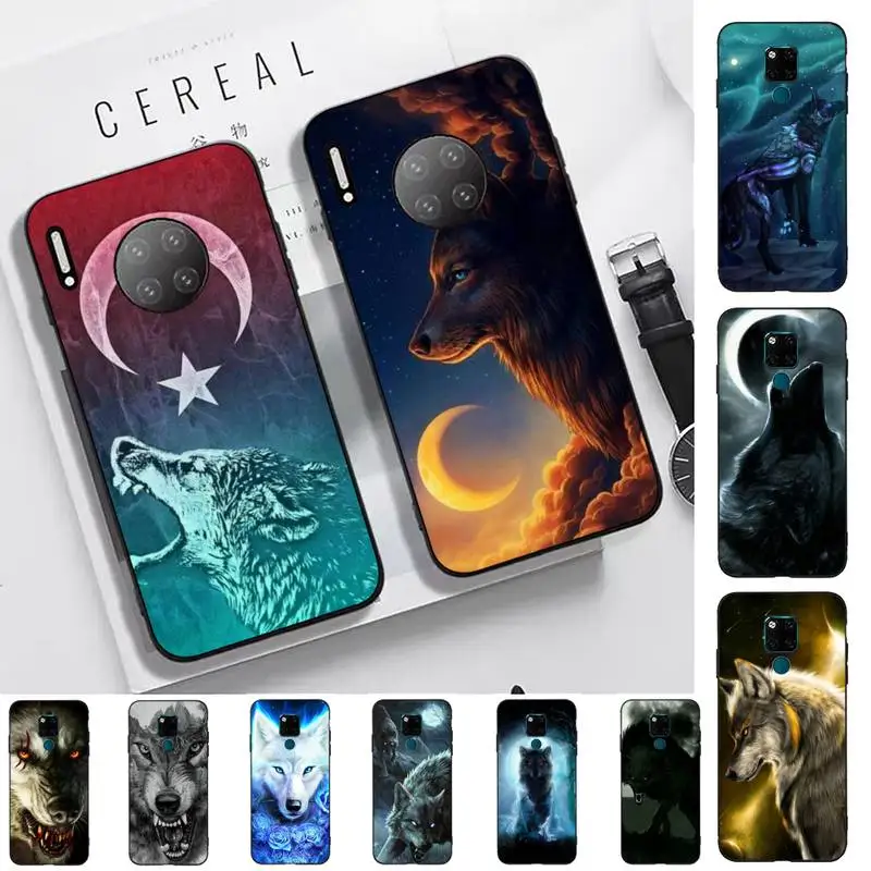 

Animal Wolf Phone Case for Huawei Mate 20 10 9 40 30 lite pro X Nova 2 3i 7se