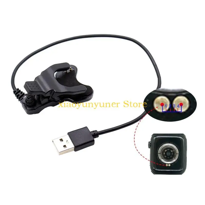 P9JB 2P 4 мм USB-шнур для зарядки Зарядное устройство для T600s FK78 FK88 F18 T5s Зарядное устройство для наручных (art.: 3920dcaed5727) - 3920dcaed5727