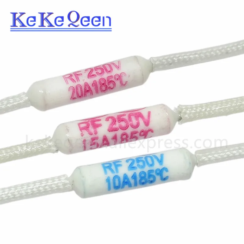 10 шт./лот 10A/15A/20A 250V 200C 200 градусов RF 200 RF-200 RF200 керамический температурный предохранитель для электрической плиты, скороварки