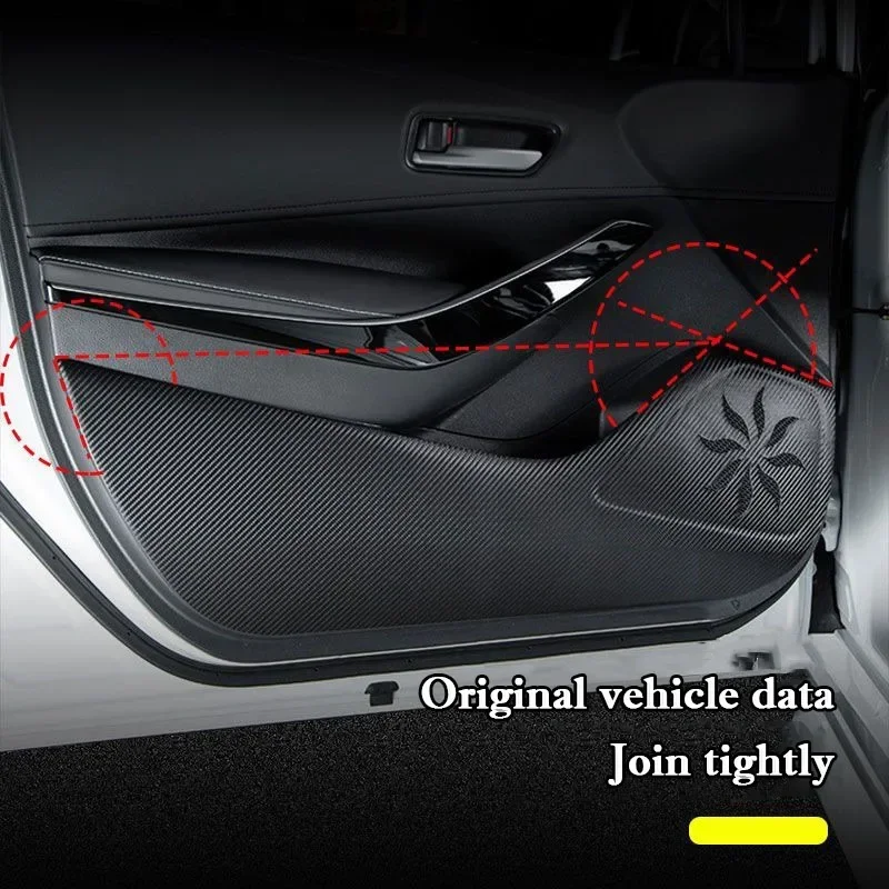 Для Kia EV5 2023 2024 2025 накладка на дверь автомобиля кожаная наклейка перчаточная