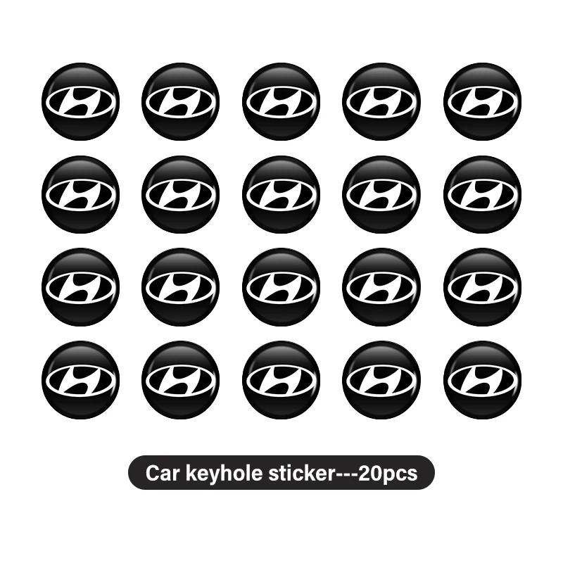 

Для Hyundai 14 мм эмблема ключа автомобиля брелок с автоматическим управлением наклейка аксессуары Tucson IX35 I30 I20 Kona Coupe Veloster I40 Getz