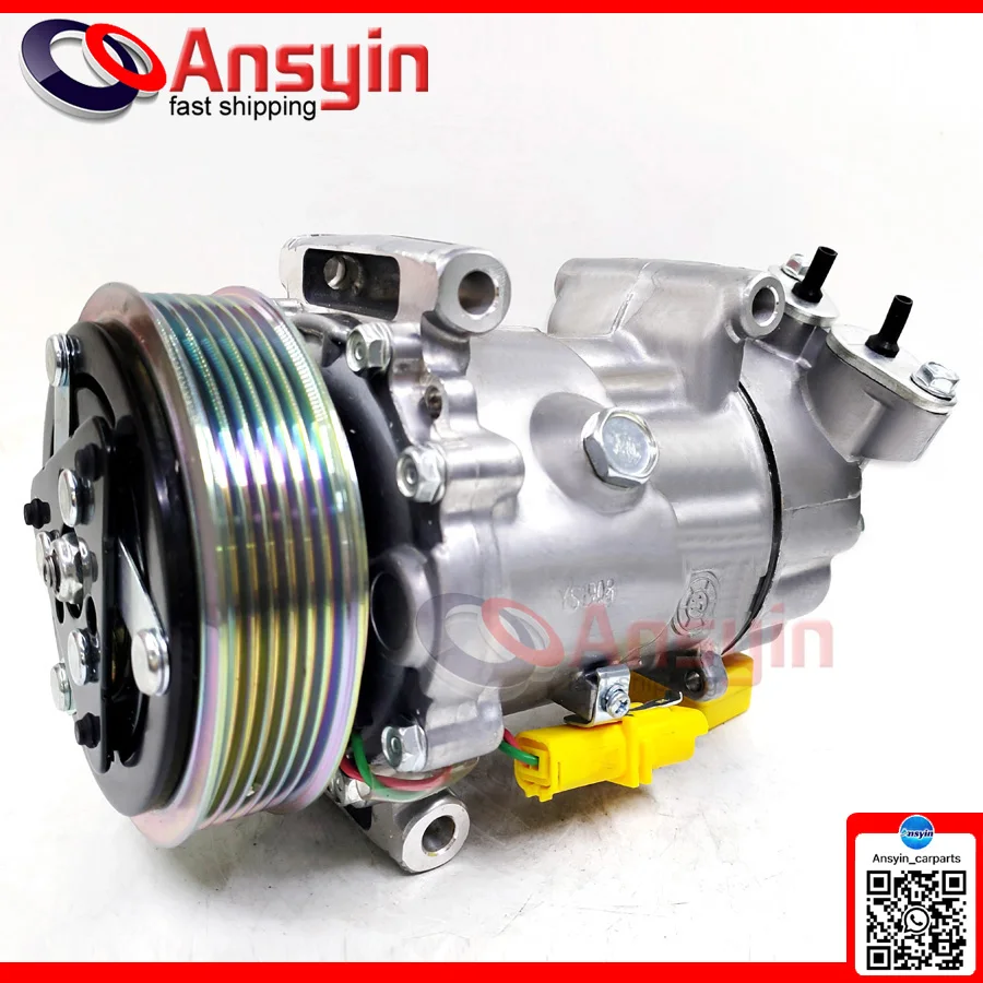 Компрессор воздушного переменного тока SD6V12 для PEUGEOT 206 307 PARTNER Bipper 9646273880 9639078180