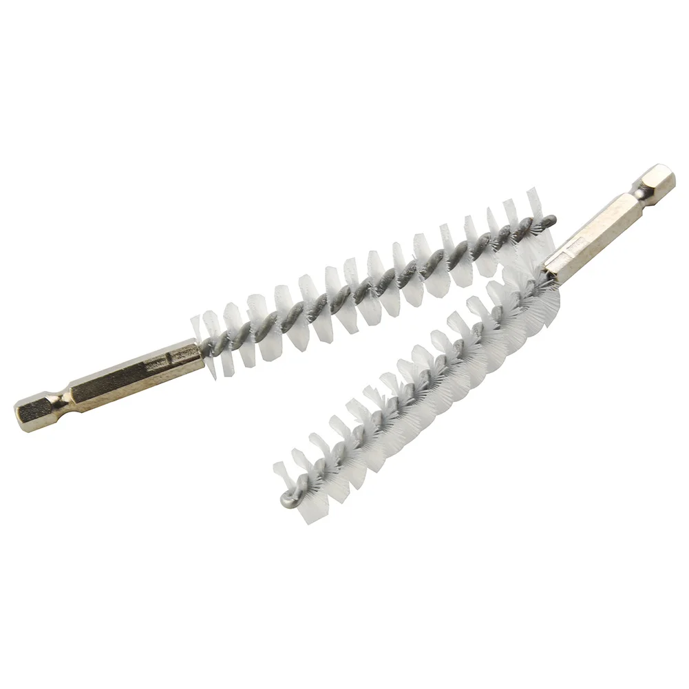 

2pcs 15mm Nylon Drill Brushes Cleaning Brushes For Electric Drill Automotive Machining Applications Removing Paint/rust Parts