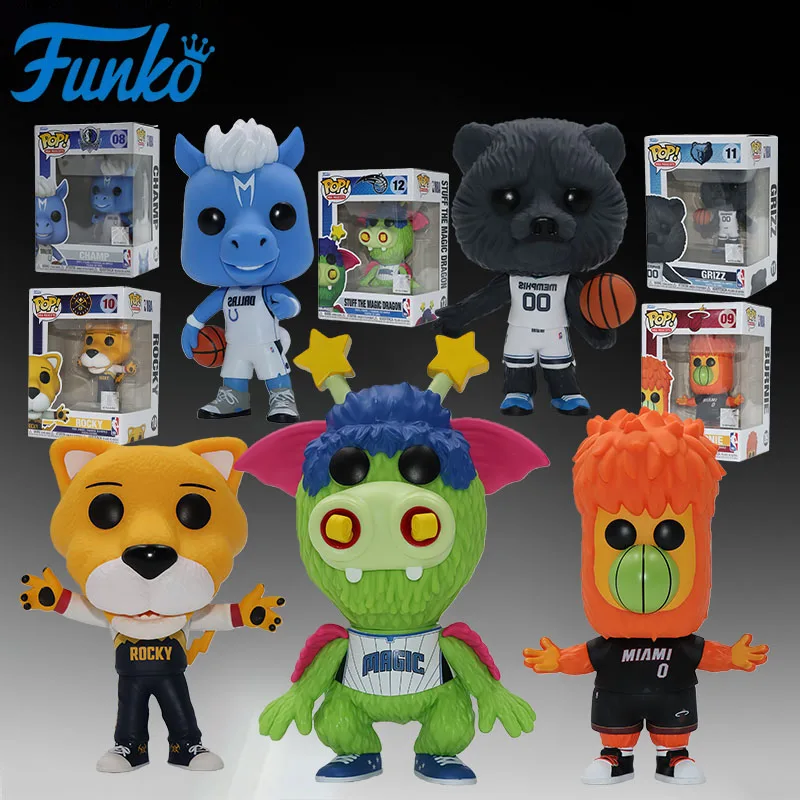 Фото Оригинальные аниме-фигурки FUNKO NBA: Энергичные и страстные персонажи, игрушки для мальчиков, рождественский подарок, коллекционные модели, украшения №1