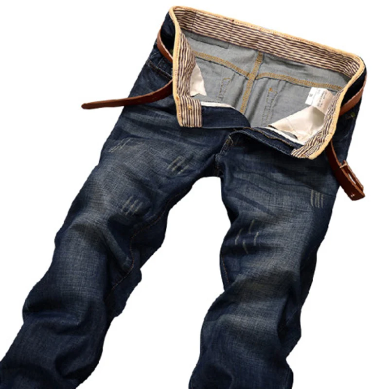 2023 Casual Jeans Men Business Straight Jeans Stretch Denim Pants Trousers Slim Fit Classic Cowboys Young Man Jeans  Jeans