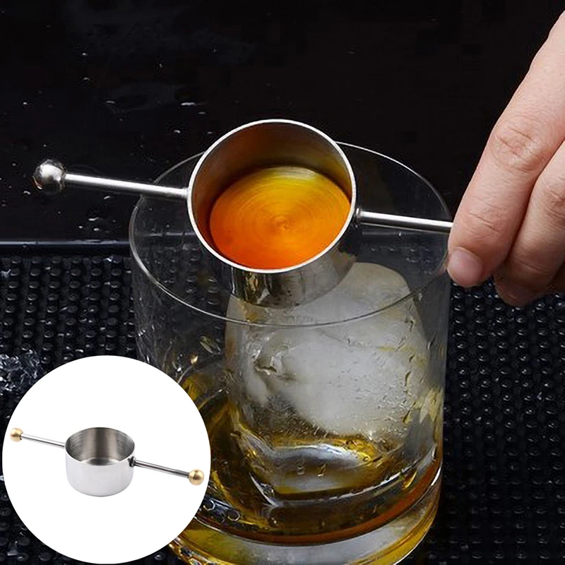 

30ml Stainless Steel Bar Measures Jigger With Handle Whisky Cocktail Jigger Measure Tool Wine Mixing Tools Kitchen Accessories