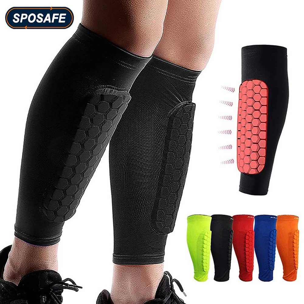 

2Pcs/Pair Honeycomb Soccer Shin Guards Football Shields Sports Legging Shinguards Leg Sleeves Protective Gear Shank Protector