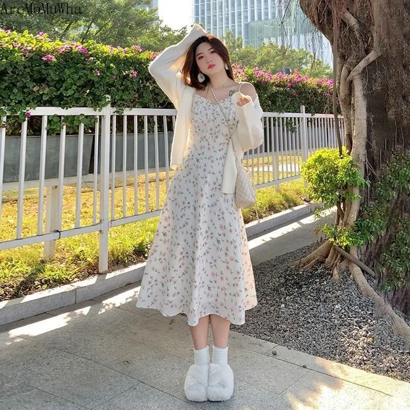 

Женская юбка, лето 2022, слегка толстая талия и тонкое темпераментное платье, юбка-платье, элегантное шифоновое платье