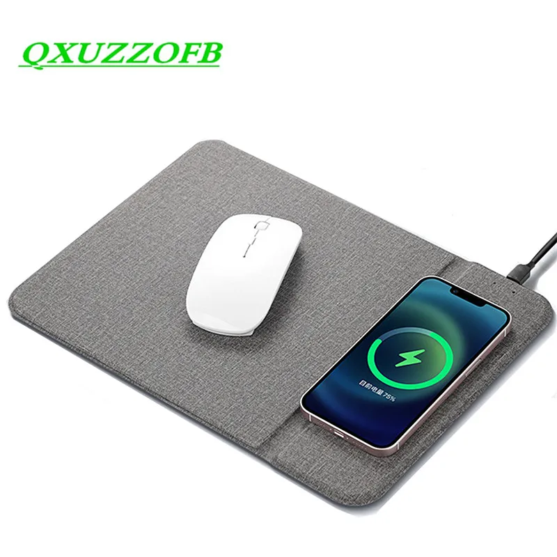 

Беспроводной зарядный коврик QI для телефонов Xiaomi Iphone Samsung Galaxy Huawei Type USB C автомобильное зарядное устройство 2 в 1 из искусственной кожи Коврик ...