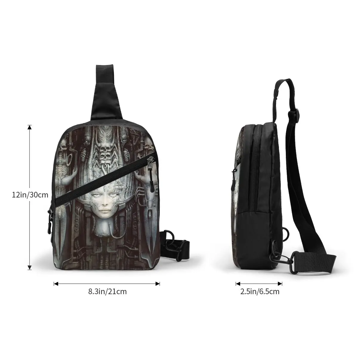 Hr Giger - Li Нагрудная сумка с рисунком мужской рюкзак через плечо на слинге