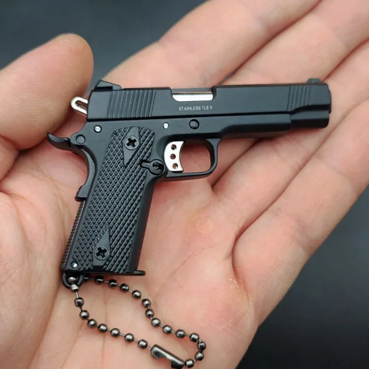 1 шт. 1:3 черный мини-пистолет KIMBER 1911 игрушки-пистолет миниатюрная модель брелок из