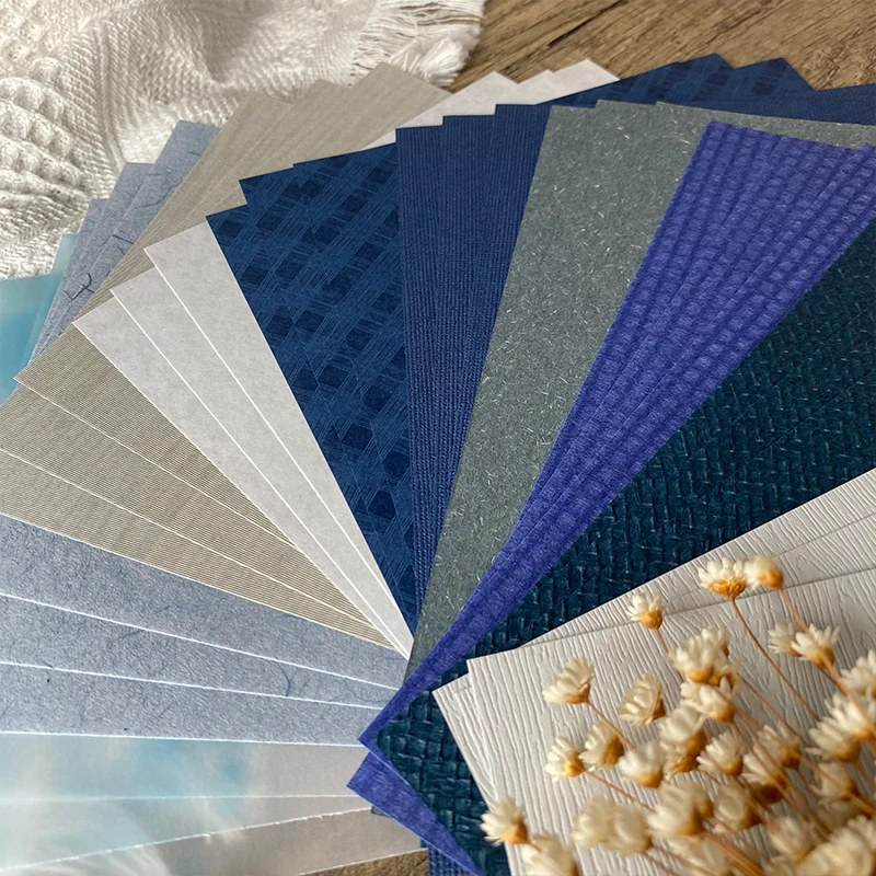 Винтажная текстурированная бумага для рукоделия 10 шт