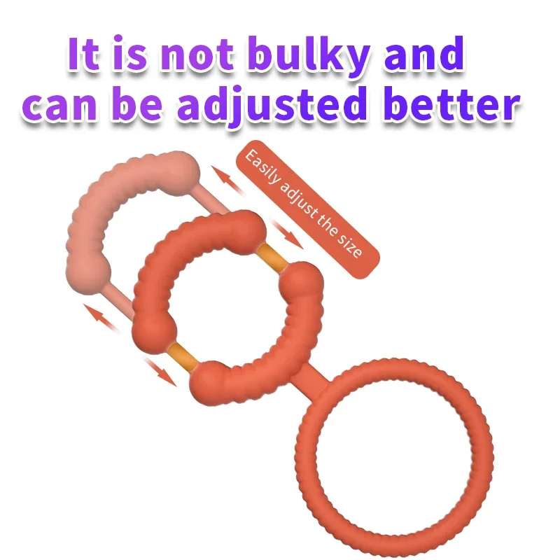 Силиконовое прочное двойное кольцо на пенисе для взрослых мужчин кольца