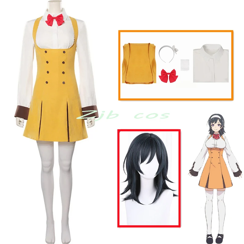 

Tokitou Akari Cosplay Anime The Executioner and Her Way of Life cosplay Costume woman dress shirt headdress Tokitou Akari wig