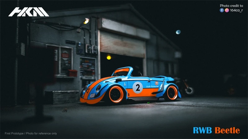 

HKM 1:64 RWB Beetle перво #2 оранжевые колеса литые модели автомобилей