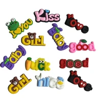 single sale pvc croc shoes charms cartoon accessories jibz phrase for clogs shoe decorations man kids gifts diy drop shipping