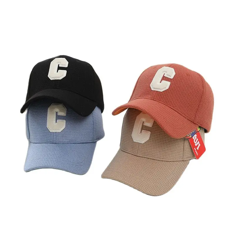 

Бейсболка для мальчиков и девочек Doitbest 2022, простая Осенняя Вельветовая бейсболка с большими буквами C в стиле хип-хоп
