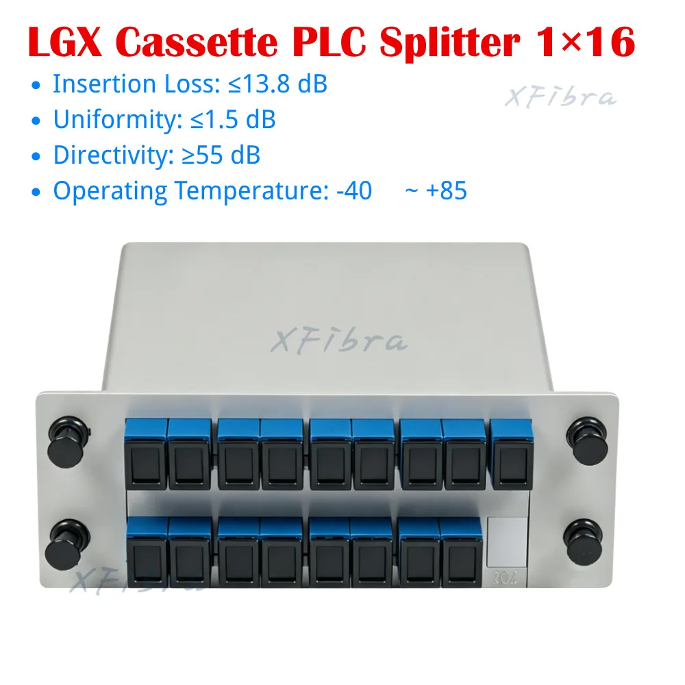 Фото 1x2 1x4 1x8 1x16 1x32 LGX кассетный PLC-сплиттер SC/UPC одномодовый оптический сплиттер вставного типа для FTTH GPON EPON CATV №5