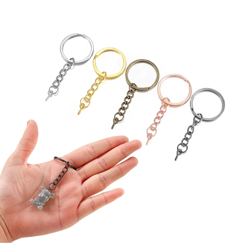 Key Chain DIY Rings Tools Pendant Connection Keychain Making Findings Car Accessories