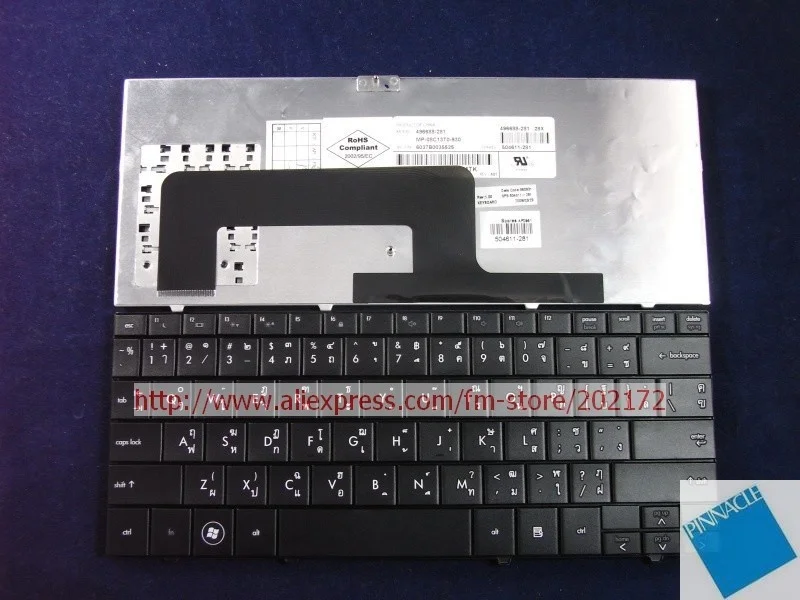 

Black Laptop Keyboard 504611-281 504611-291496688-281 6037B0035525 For HP MINI1000 series (Thailand and Japan)