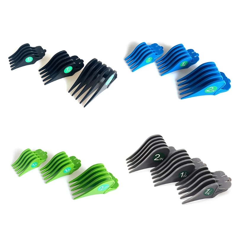 2023 New 3Pcs Hair Clipper Guides Combs Kit, Professional Tr