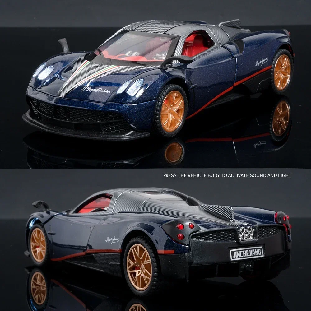 1:32 Pagani Huayra BC Суперкар из сплава модель литья под давлением звуковая и световая