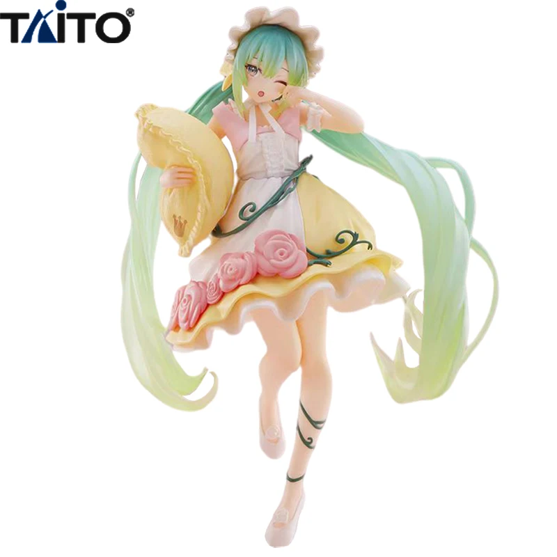 

In Stock Original TAiTO Wonderland Piapro Characters Hatsune Miku Sleeping Beauty Anime Figure Model Collecile Action Toys Gifts