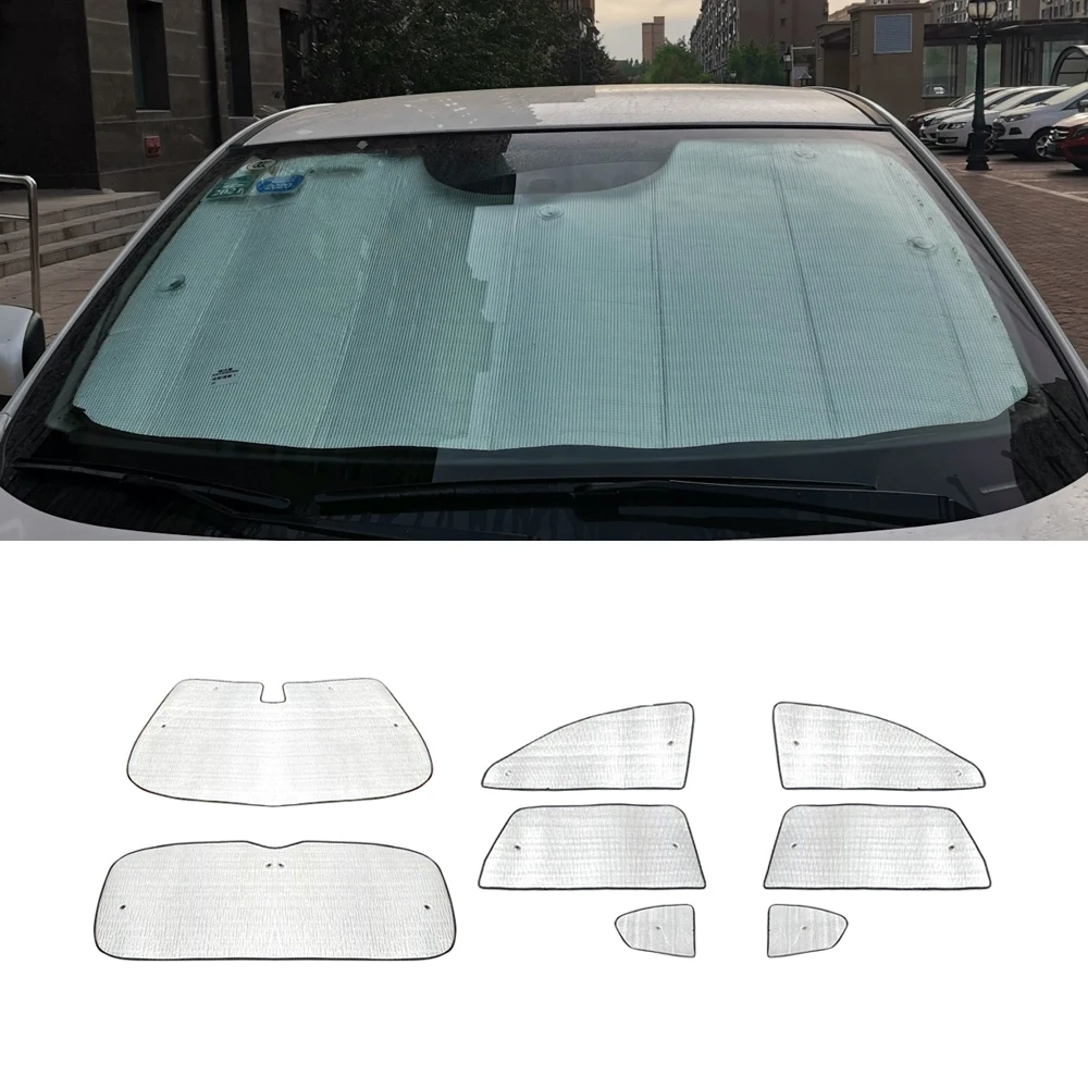 

For Nissan Qashqai J11 2014-2021 Car Windshield Sun Shade UV Shield Cover Sunshade Heat Insulation Front Side Windows Protection
