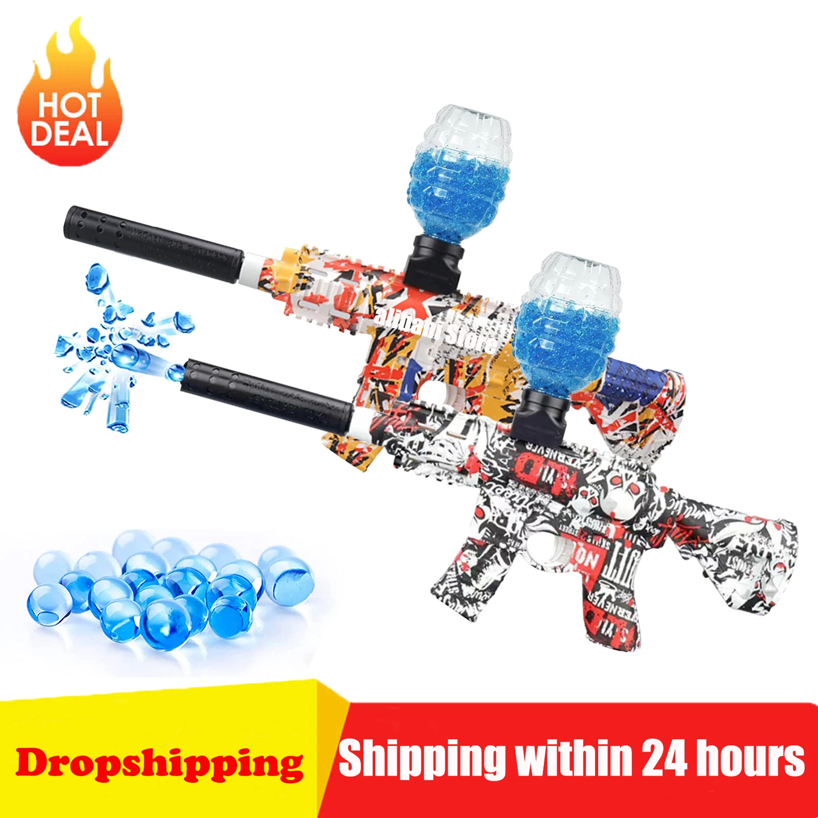 

New Electric Gel Blater Water Gun Shooting Toy Gun with 3000pcs Bullets Kids Blaster Outdoor Fighting Team Shooter Games Toys