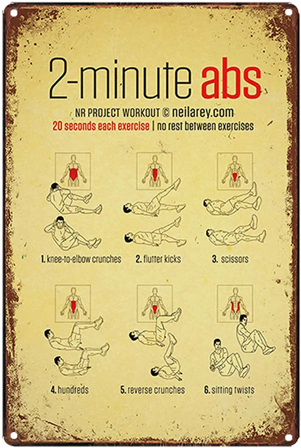 2 минуты ABS жестяные металлические знаки настенное искусство | Толстая жестяная
