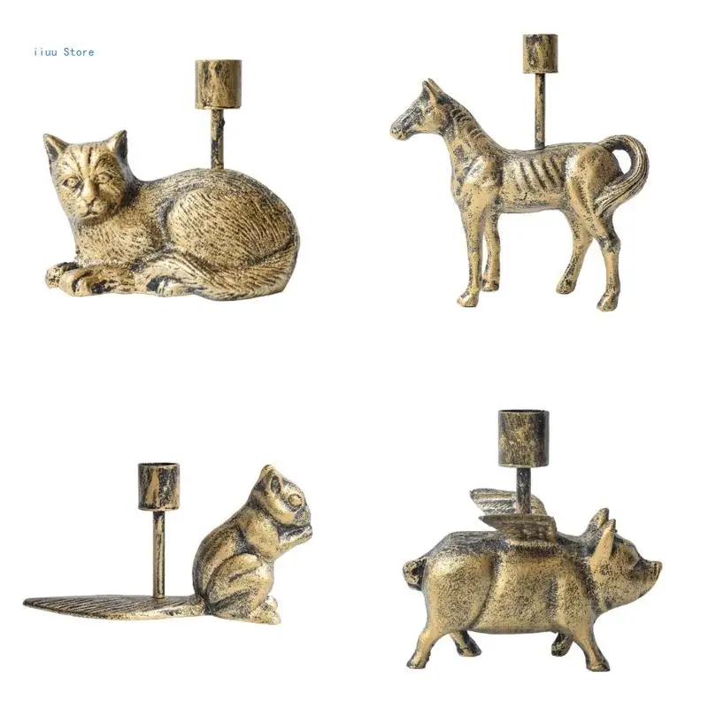 

Metal Candle Holder Animal Candelabra Candlestick for Table Centerpieces Wedding
