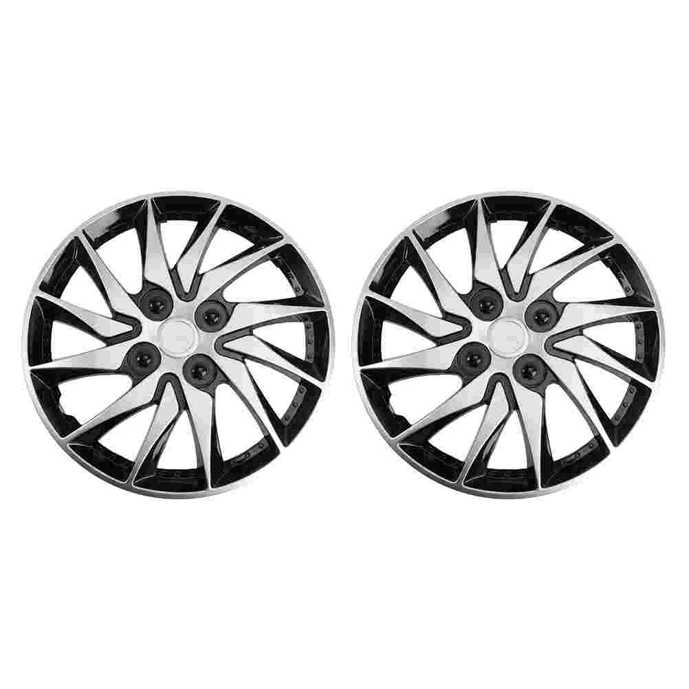 

2 Pcs Car Hubcap Accessories Automotive Hub Caps Modeling Wheel Rim Cover Pp Plastic Auto Rim Refit Covers