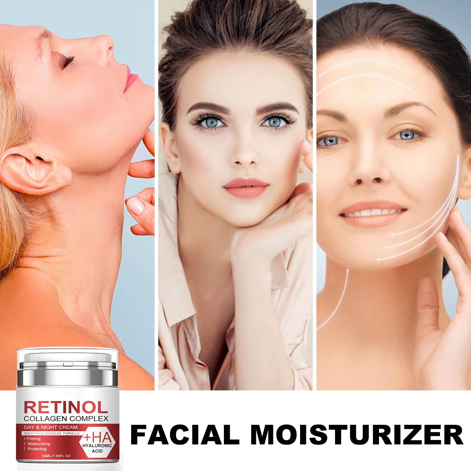 Горячий 50 мл крем для лица с ретинолом увлажняющий укрепляющий осветляющий уход