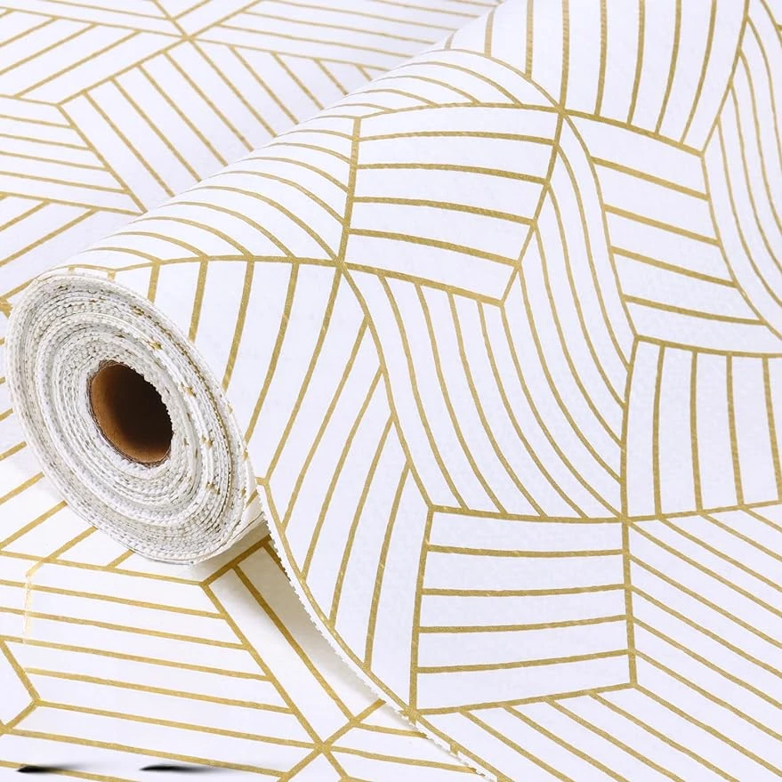 

Золотая геометрическая пленка для кухонных шкафов