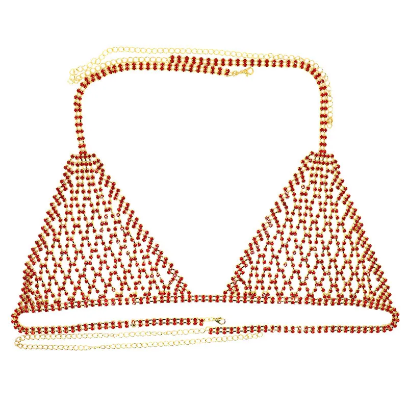 Евро-американская цепочка для тела роскошная сетка женское бикини нагрудная