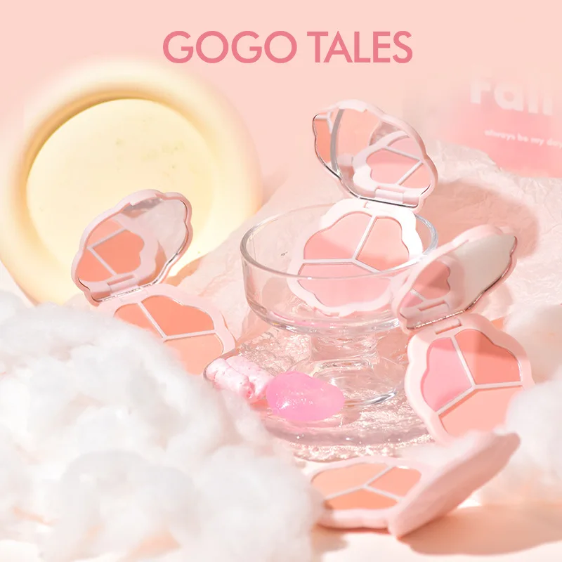 Тройная палитра румян gogotals Румяна для лица румяна матовый натуральный тинт щек