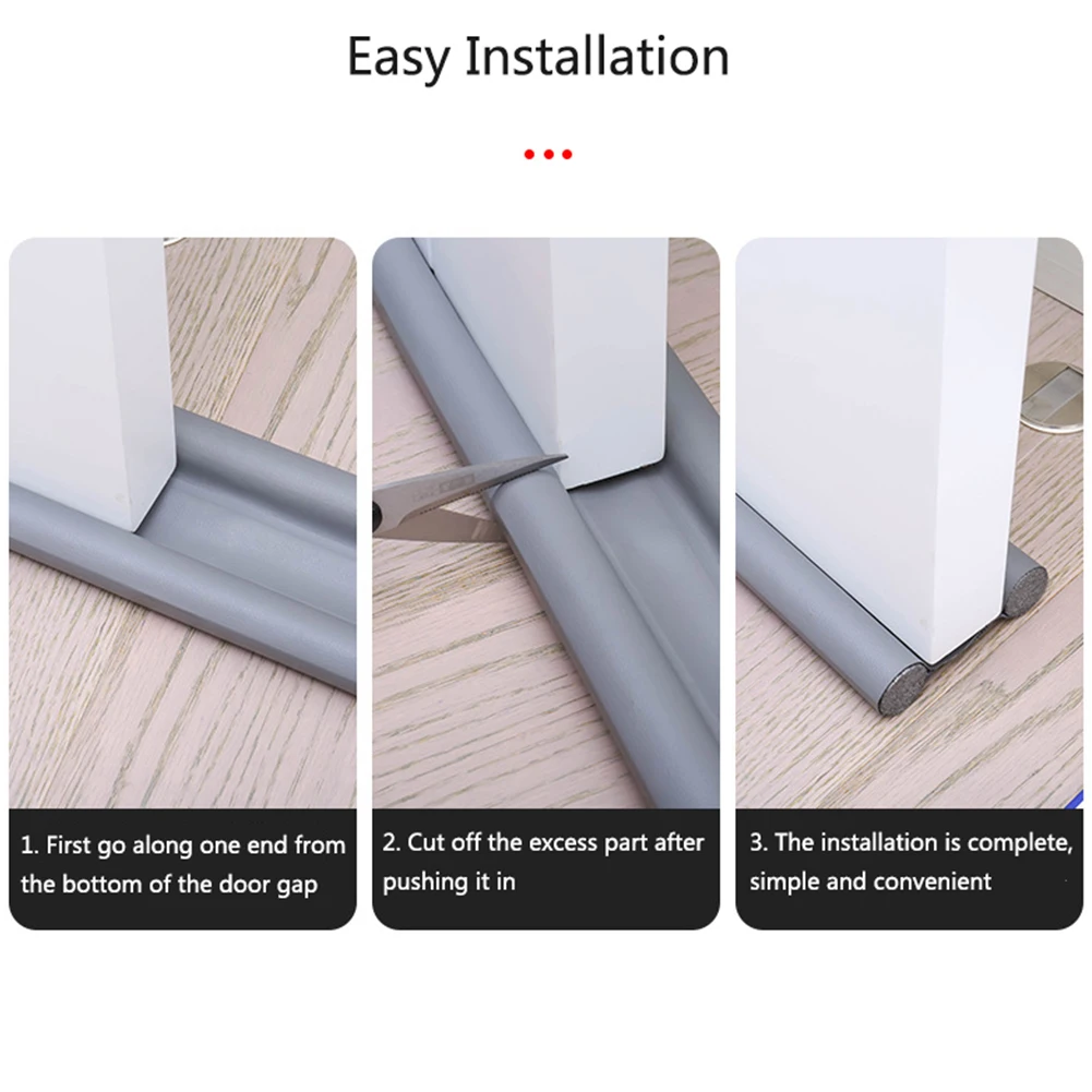 

Multi Color Door Bottom Sealant Strip Dust Strip Sound Insulation Strip Bedroom Living Room Wind Proof Waterproof Insect Proof