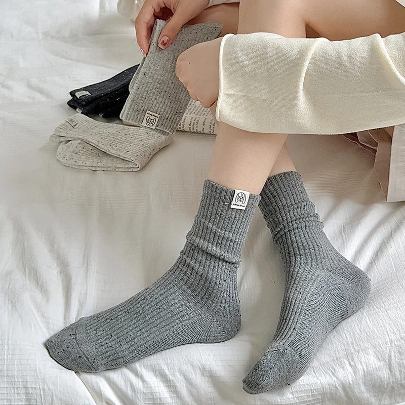 Женские Хлопковые Носки В Стиле Ретро Удобные Свободные С Японским Мультяшным