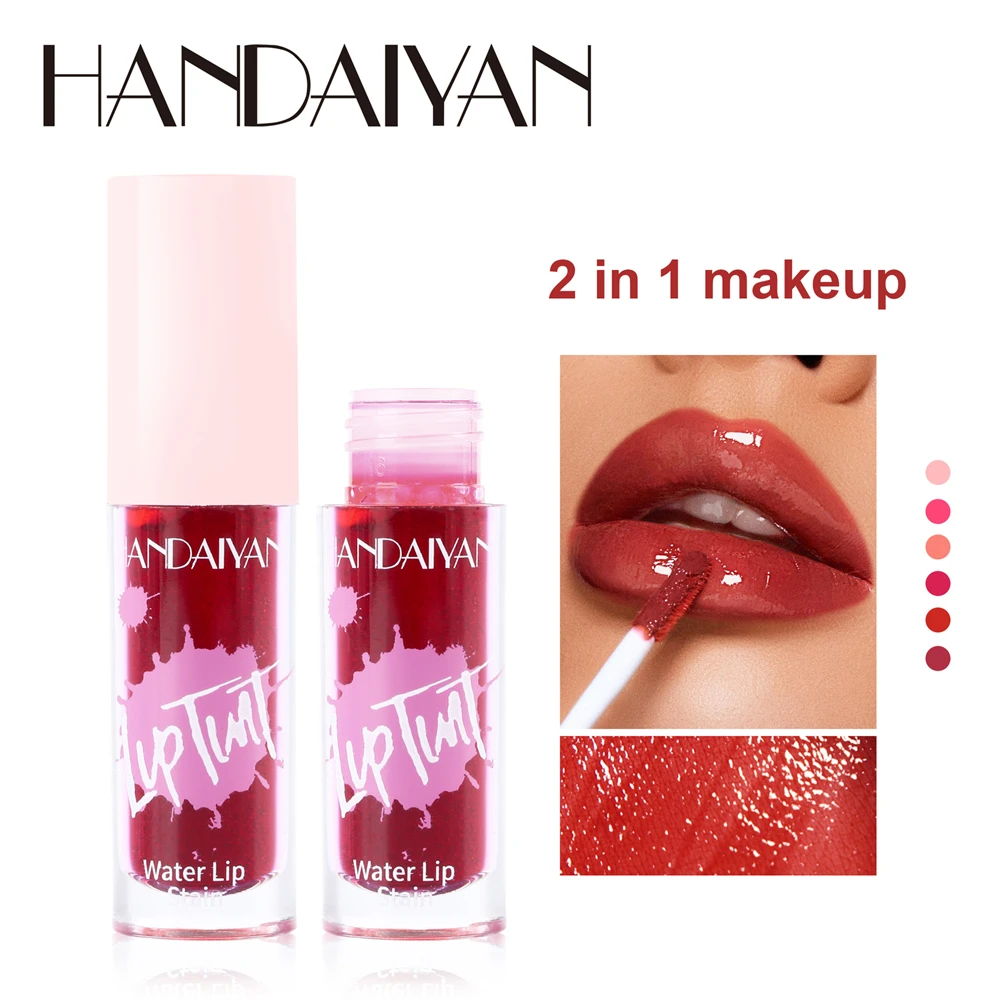 

HANDAIYAN 6 Colors Lipgloss Lip Glaze Makeup Moisturizing Colorfast Lip Gloss Liquid Lipstick Non-stick Lasting Lips Cosmetics