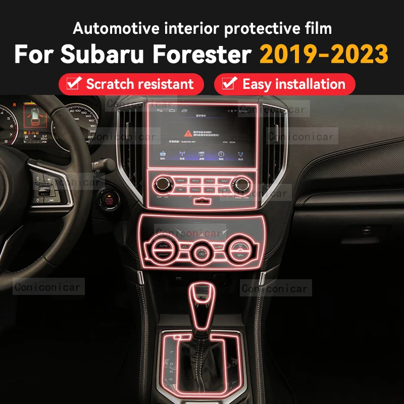 

Interior Decoration Film Membrane Transparent Protection TPU Sticker Car-Styling Accessories For Subaru Forester 2019-2023