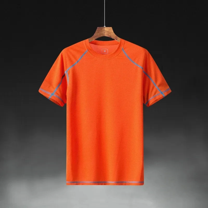 Men Running T-shirt Sports Short Sleeve Shirts Gym Fitness Sweatshirt Male Jogging T Shirt Athletic Tshirt 2023 Summer Sportwear