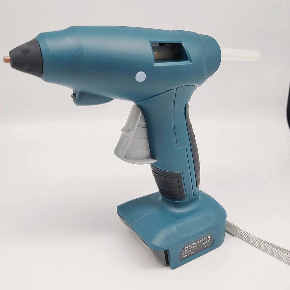 

20V 60W Cordless Hot Melt Glue Gun 11mm Glue Sticks Glue Gun For Makita SDewalt SMilwaukee SBosch SBlack&Decker Li-Ion Battery