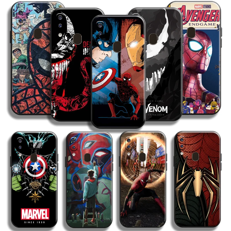 

Spiderman Venom Iron Man Phone Case For Samsung Galaxy A20 A20S Full Protection Cover Back Carcasa Funda Shockproof Shell