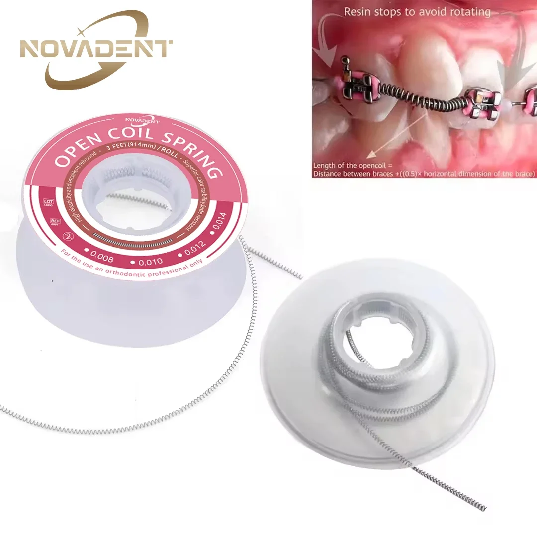 Стоматологическая ортодонтическая открытая спиральная пружина 3 фута (914 мм) для