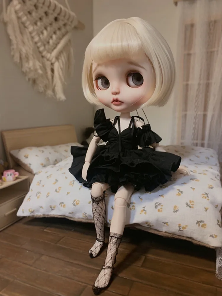 2 шт./компл. кукла [платье на бретельках + носки] юбка BJD (подходит для Blyth Azone MMK jerfish