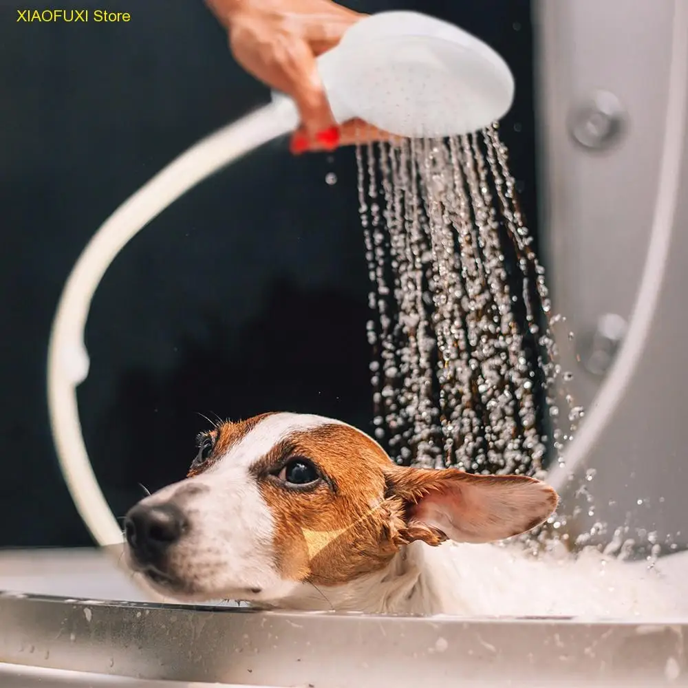

New Pet Dog Cat Shower Head Multi-functional Tap Faucet Spray Drains Strainer Hose Sink Washing Hair Pets Lave Water Bath Heads