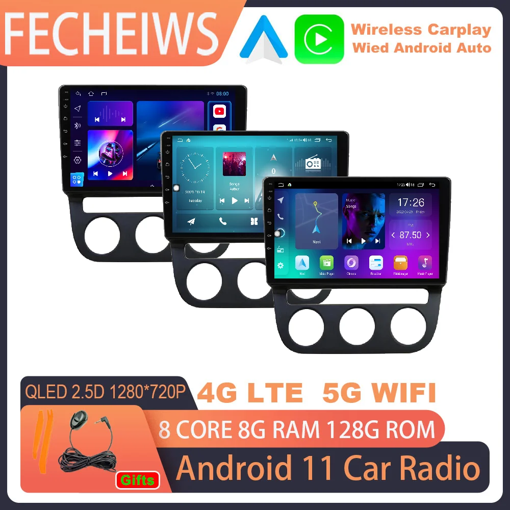 

10.1 Inch Android 11 Car Radio Stereo For VW Volkswagen Sagitar 2006 - 2010 GPS Navigation Android Auto 4G WIFI Carplay Player