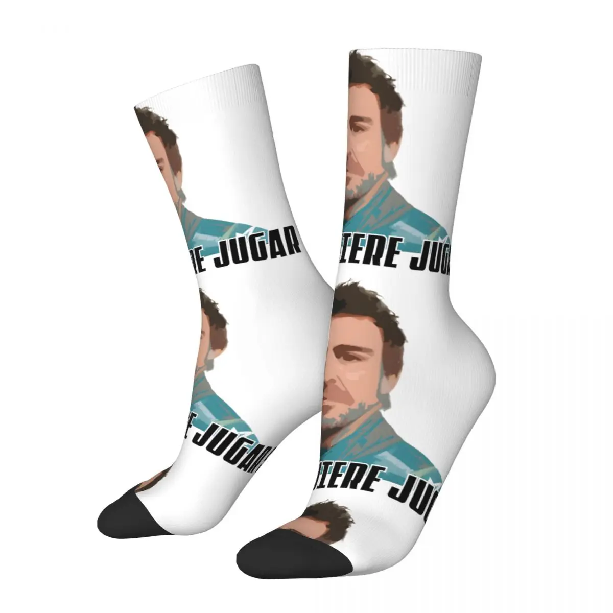 Сумасшедшая компрессия Фернандо Алонсо F1 2023 Win 33 нано носки для мужчин винтажные